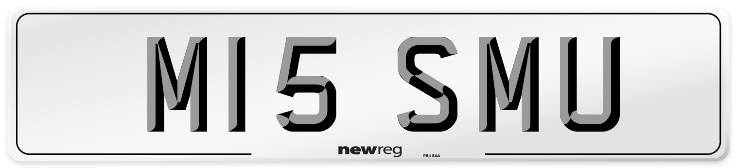 M15 SMU Number Plate from New Reg